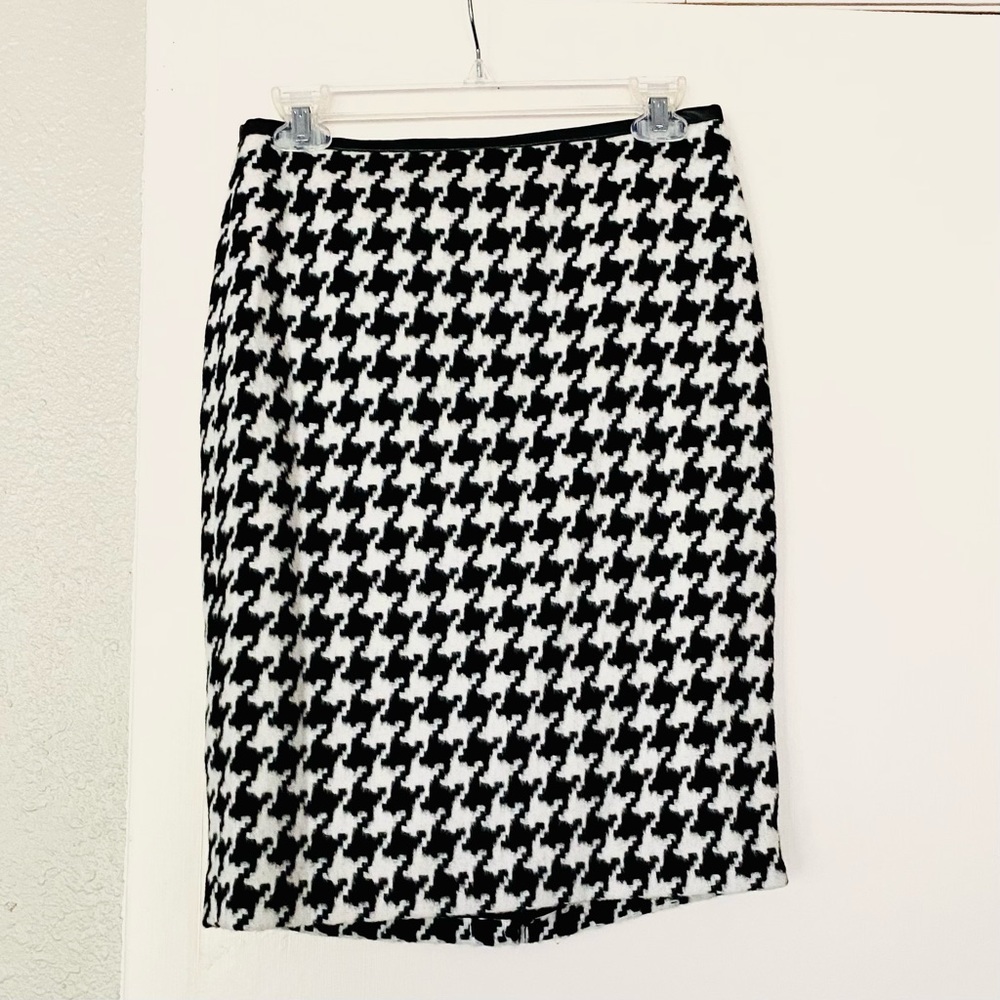 Talbots Wool Houndstooth Skirt